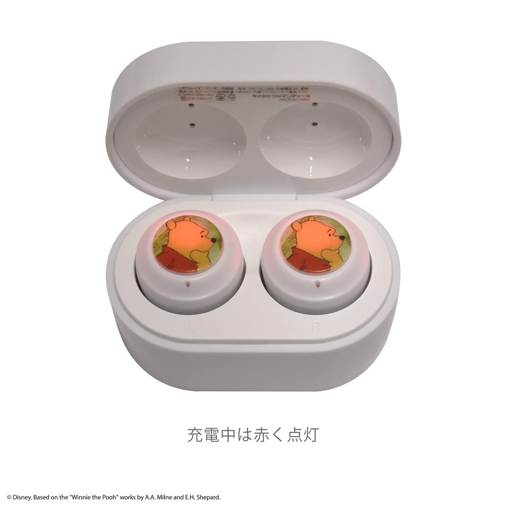 Gourmandies Disney Character Winnie the Pooh True Wireless Stereo Earphones DNG-29PO W54×H33.5×D33mm