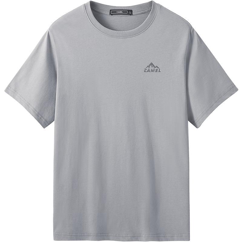CAMEL Men s M13BAQR045 Three-Proof Cotton-Feel Short Sleeve T-Shirt M