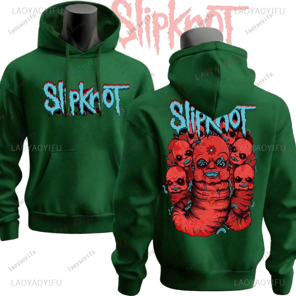 Winter Vintage Slipknots Prepare for Hell Tour Schwarze Hoodies Heavy Metal Rockband Männer Hip Hop Ästhetik Sweatshirt Männer Kleidung