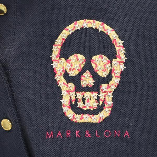 MARK&LONA Made In Japan Golf Short Sleeve Polo Shirt S Navy Fawn Women Used