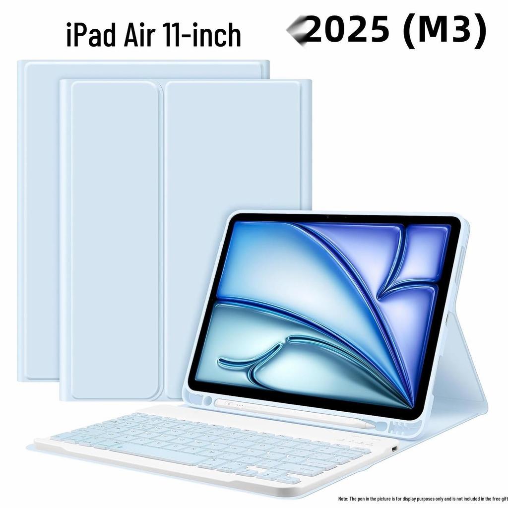 iPad 2025 A16 Air 5 Case: Backlit Keyboard & Mouse Set for 10.9/11-inch Pro 11 Tablets (11th Gen Compatible)