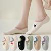 Süße Niedrige Socken Damen Cartoon Stickerei Sommer Unsichtbar No Show Socken Baumwolle Dünn Atmungsaktiv Japanisch Kawaii Socken Hausschuhe