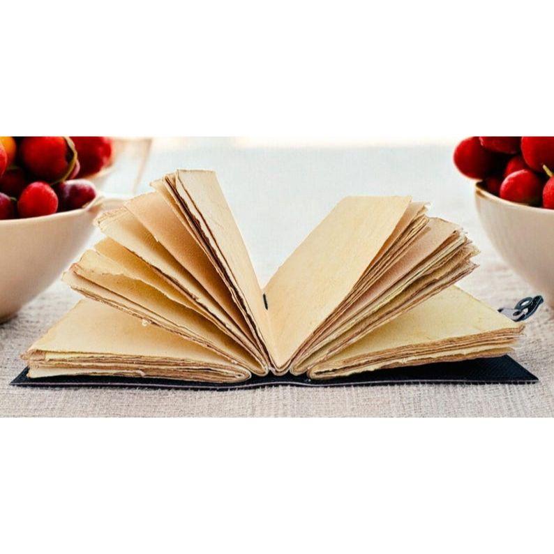 Handmade Elephant Leather Journal, Boho Art Travel Sketchbook,  Gift