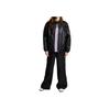 Puma Solid Color Logo Embroidered Stand Collar Zip Long Sleeve Jacket Unisex Jackets Black 630926-01