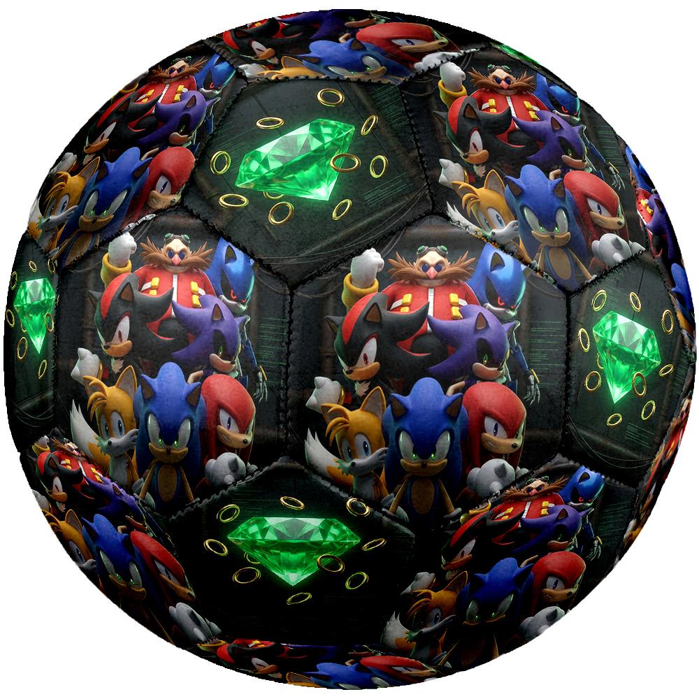 1pc Sonic the Hedgehog Football Soccer Ball Size 5 Indoor Soccer Ball Fashion Colorful Backyard Game -Great For Sports Fans Gift HE42