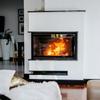 Steel fireplace KRATKI LUCY SLIM left 10 kW Ø 160 self closing door