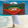 proof beach towel with Portugal Football team pattern - soft,absorbent,quick-drying,machine washable - perfect for swimming,camping,bathing