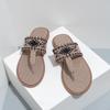 Fashion Embroidered Women 'S Slides Outdoor Beach Female Flip Flops Breathable Hemp Ethnic Style Ladies Summer Slippers Shoes