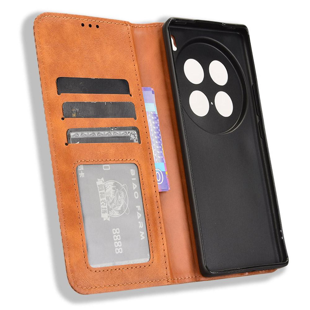 For vivo X100 Ultra 5G Wallet Case Retro PU Leather Stand Phone Cover