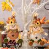 Handmade Scarecrows Sphere Hanging Decors Comfortable Straw Scarecrows Hanging Sphere for Seasonal Home Embellishment