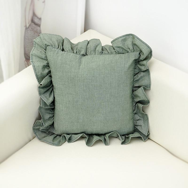 Bow Pillow Striped Cotton Girl Heart Floating Window Simple Decoration Home
