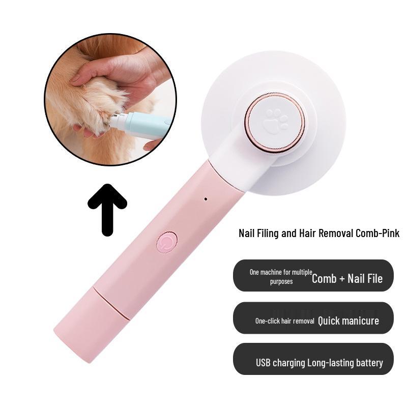 Automatic USB-Rechargeable Pet Nail Trimmer with Light - For Dogs & Cats