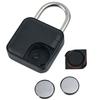 Keyless Smart Fingerprint Padlock for School Locker Gym Cabinet IP67 Waterproof Biometric Zinc Alloy Lock with USB Charging Port