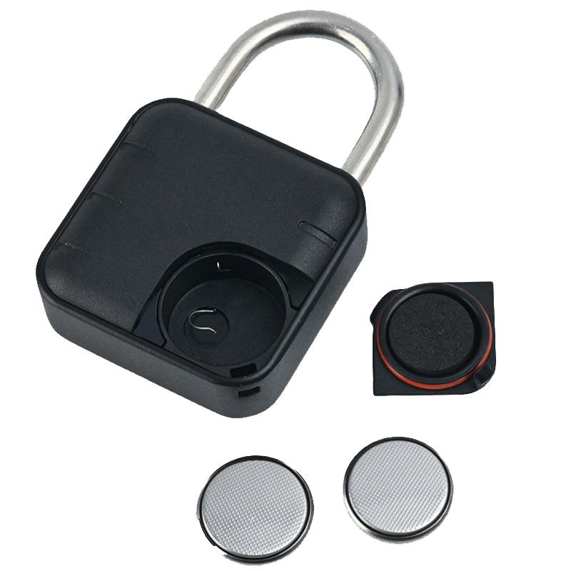 Keyless Smart Fingerprint Padlock for School Locker Gym Cabinet IP67 Waterproof Biometric Zinc Alloy Lock with USB Charging Port