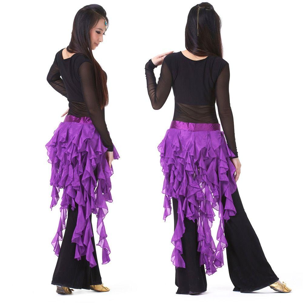 Shiny Hip Scarf Tassels Dancer Skirt Women Show Costumes