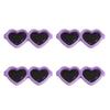 10pcs/bag Acrylic Heart-Shaped Glasses DIY Crafts To Make Jewelry Accessories
