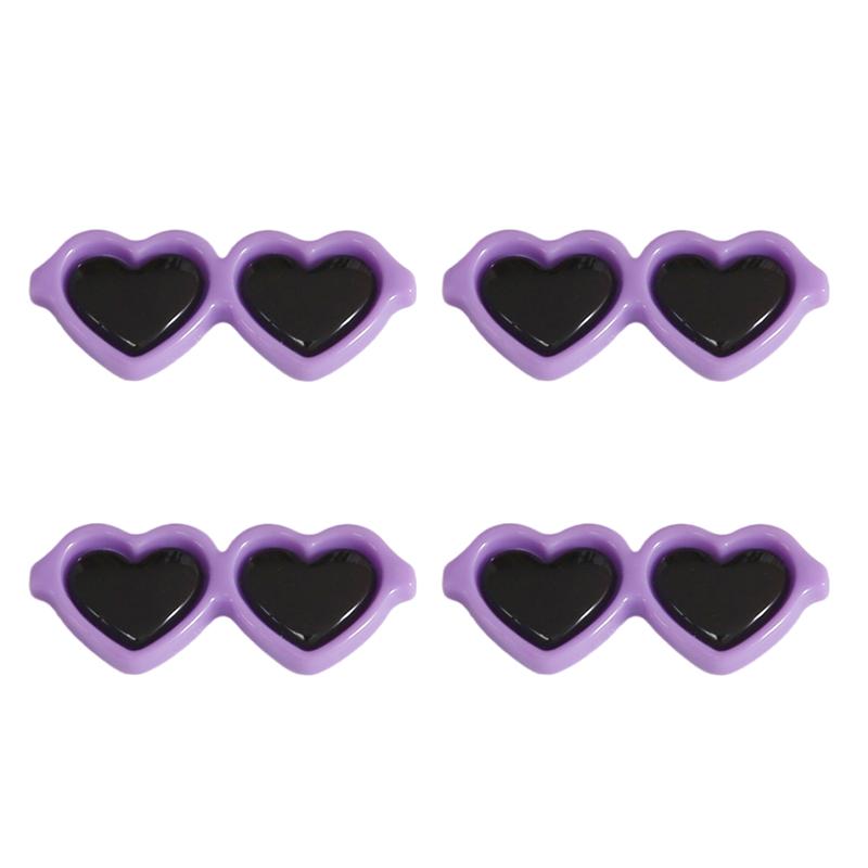 10pcs/bag Acrylic Heart-Shaped Glasses DIY Crafts To Make Jewelry Accessories