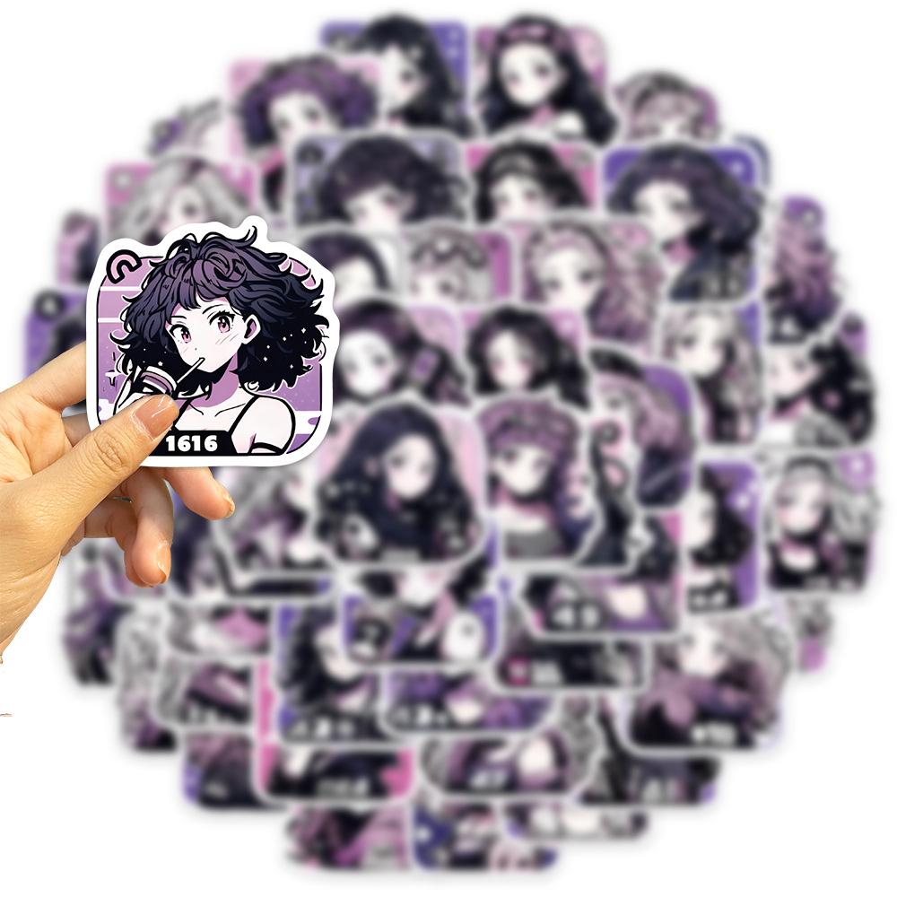 58 Retro Girl Avatars Graffiti Stickers Personalized Decorative Guitar Notebook Suitcase DIY Waterproof Stickers