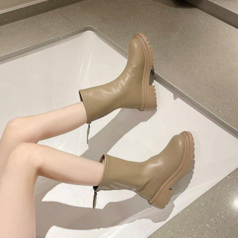 

Женские зимние флисовые теплые кожаные сапоги 40 хаки