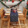 Neuer Weihnachts-Tischläufer 33*183cm Polyester Party Tischdeko 3D-Design Pailletten-Textur Esstischdeko Heimdeko
