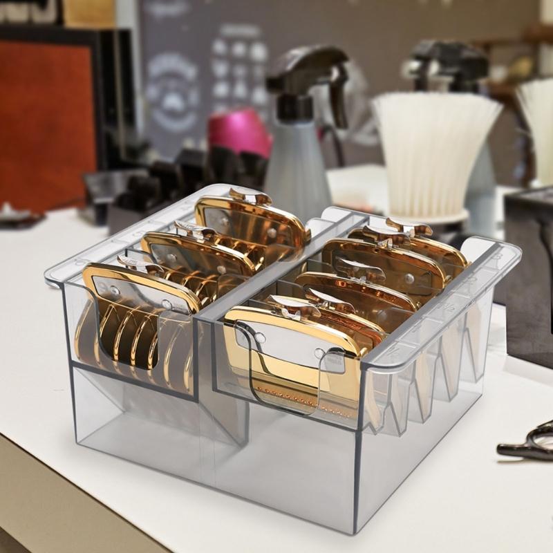 Practical Plastic Clippers Guard Holder Designed To Prevent Loss And Damage Storage Box For Barbers And Home Use