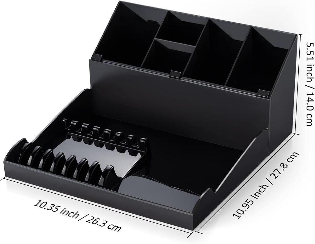 NEW Barber Clipper Tray High-capacity Clippers Organizer Razor Case Storage Box Hair Trimmer Holder Detachable Barbershop Tools