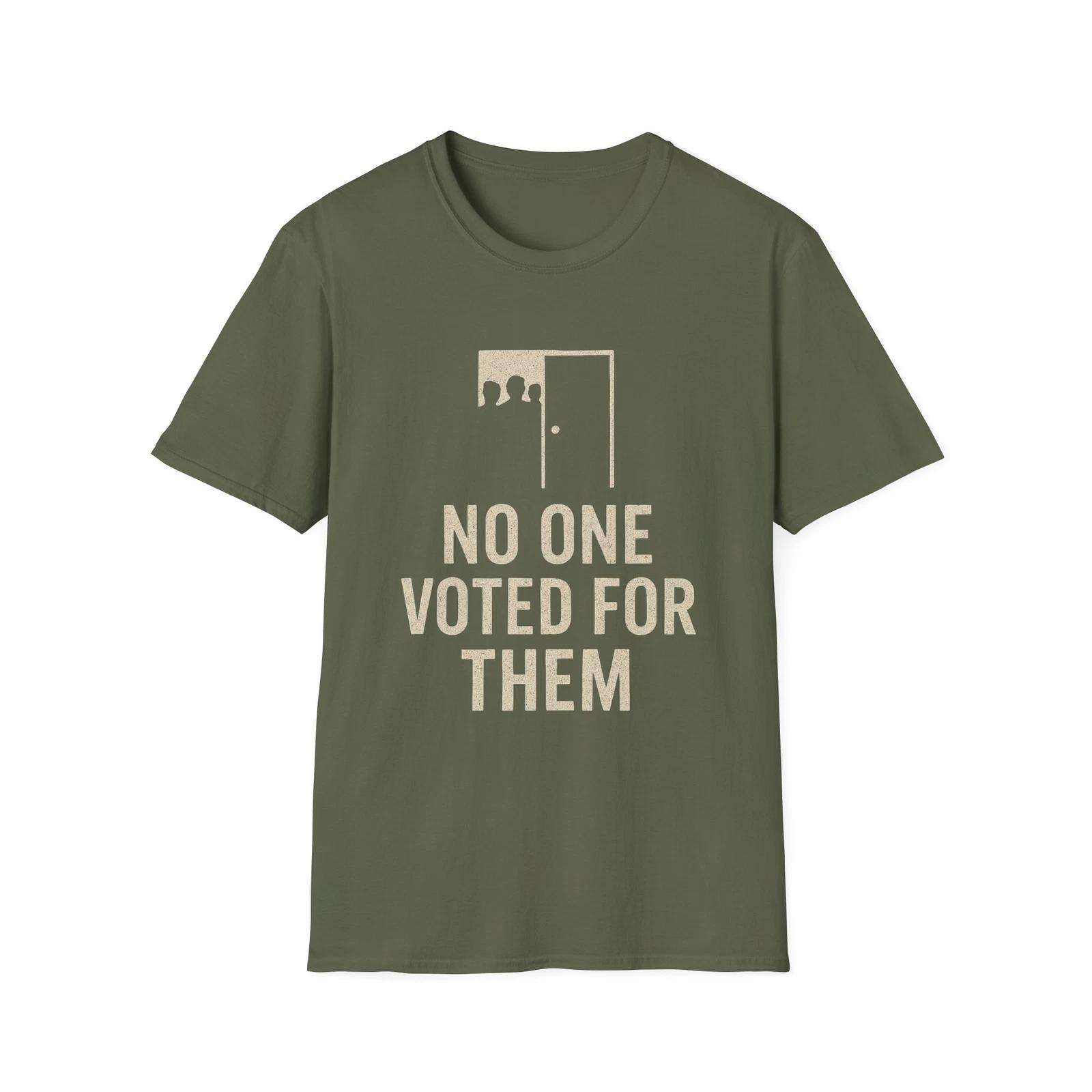No One Voted For Them T shirt, Patriotic Freedom Apparel, WEF T shirt L