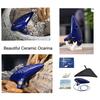 Ocarina,12 Tones Alto C Ceramic Ocarina Musical Instrument with Song Book Neck String Neck Cord Carry Bag