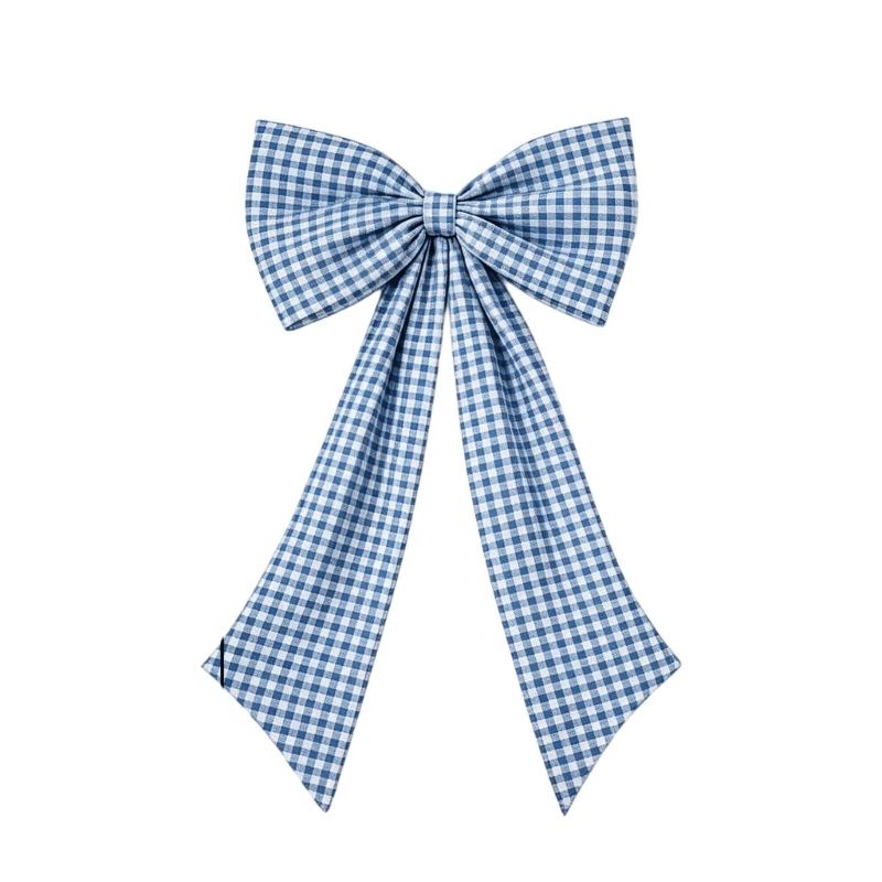 Elegant Checkered Bowknot Decoration Ideal For Female Birthday Party Lovely Butterfly Knots Ornament