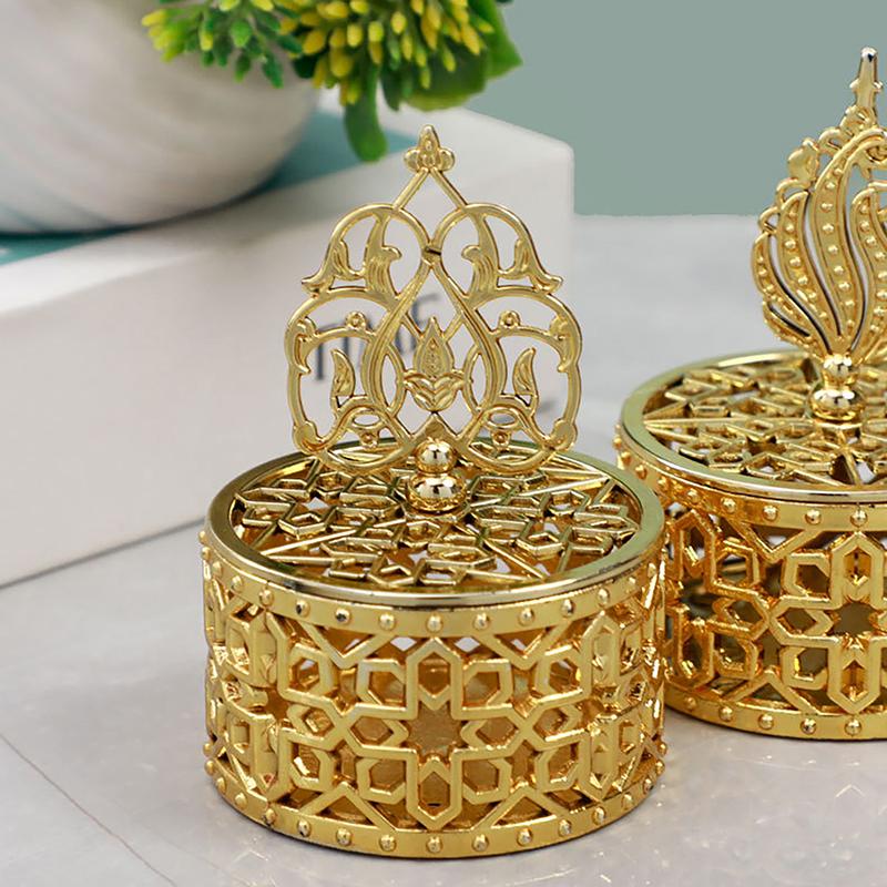 Souvenir Gift Case Gold Electroplating Small Box Home Table Decor Portable Wedding Trinket Box Candy Container Sugar Box