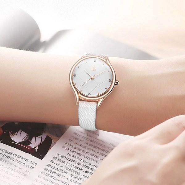 Fineskain Klasyczny Różowe Złoto Damski Zegarek Modowy, Popularne Koreańskie Zegarki