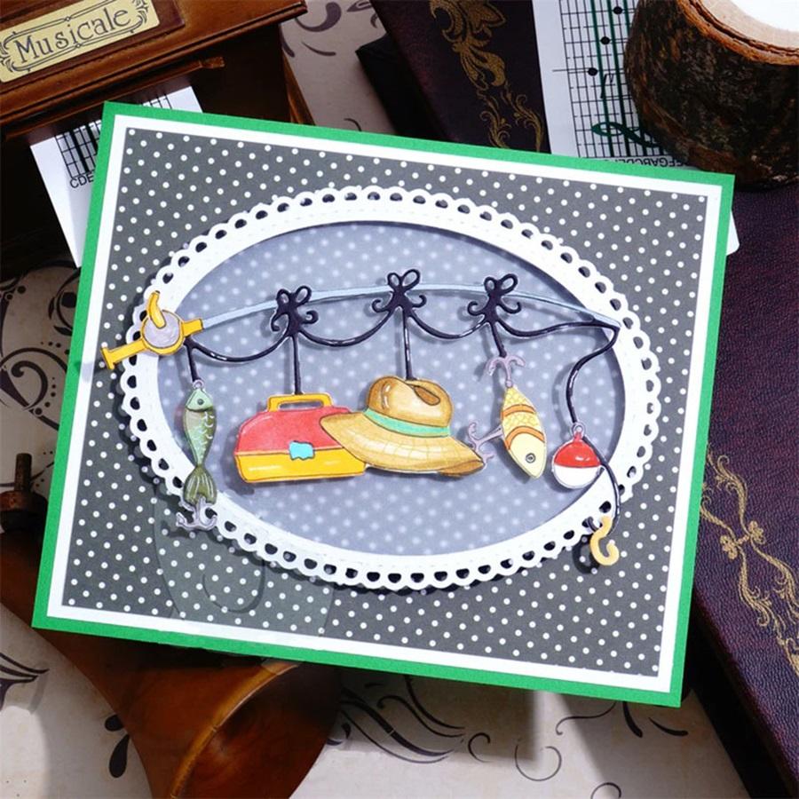 

Рыболовный элемент Металлические вырубные штампы Вырубки Тиснение Скрапбукинг Резка бумаги Поздравительные открытки Декоративные поделки Пуансон Трафарет dies