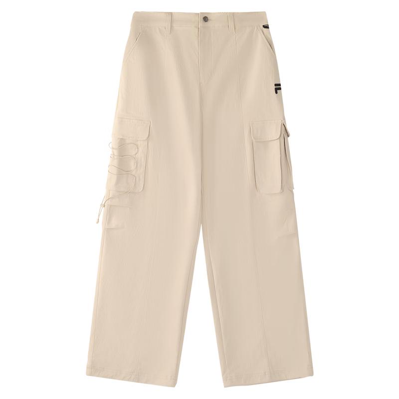 FILA Women s Woven Loose Straight Wide-Leg Pants XL