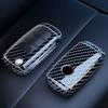 Nowe etui na kluczyk samochodowy z włókna węglowego, 3 przyciski, osłona kluczyka ABS, ochrona breloka do VW Volkswagen Tiguan MK2, dla SEAT Ateca Leon FR 2 Ibiza