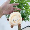 Plush Adorable Short Meat Bun Keyring Creative Doll Soft Toy For Unique Bag Hangers