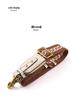Ma Huang Shi Adjustable 4.5CM Wide Brown Vintage Chain Pattern Bag Strap MHS-F-49