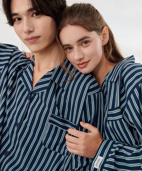 [OFF HOUR] Midnight Long-Sleeve Pajama Set [2SET] [Shipped from Korea] 100% Authentic M M