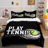 """Racchetta da tennis e pallina.""" Set lenzuola Set copripiumino Copripiumini Federe"""(1 * Copripiumino 2 * Federe senza imbottitura per piumino)