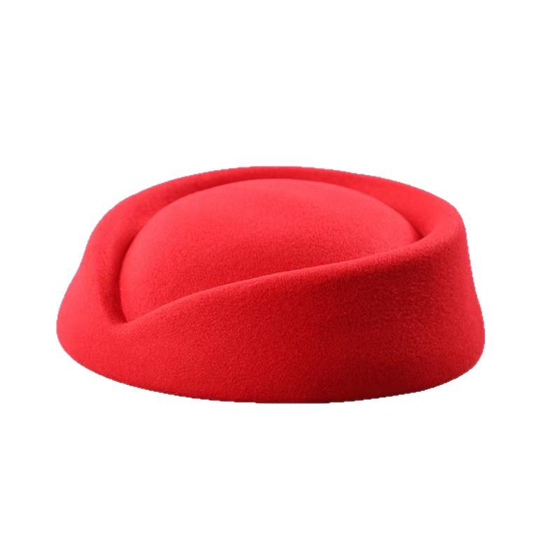 Women's Flight Attendant Hat: British Style Aviation and Stage Performance Uniform
