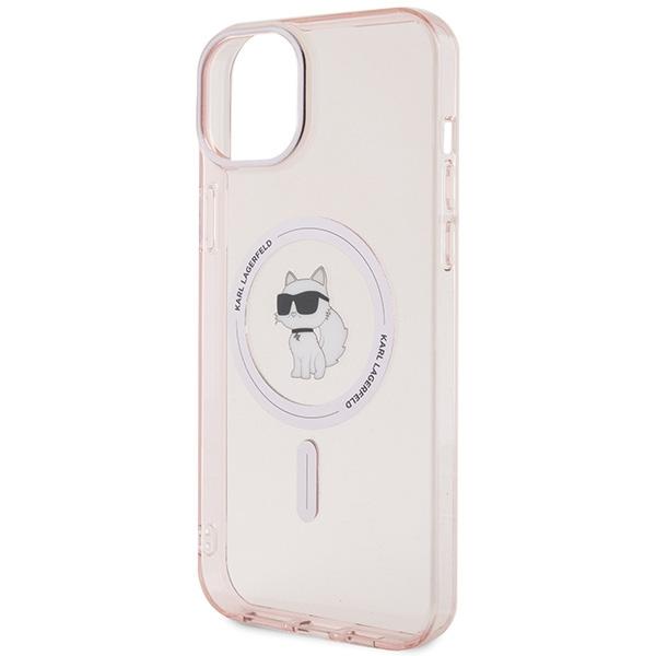 Karl Lagerfeld KLHMP15MHFCCNOP iPhone 15Plus / 14 Plus 6.7" Pink Hardcase IML Choupette MagSafe