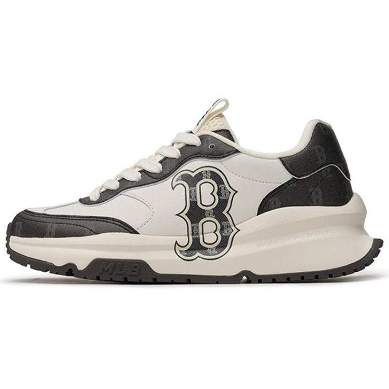 

MLB Chunky Runner Slip Resistant Abrasion Resistant Low top Casual Running Shoes Unisex Black White Sneakers 3ARNCRD4N-43BKS 36.5 чёрный