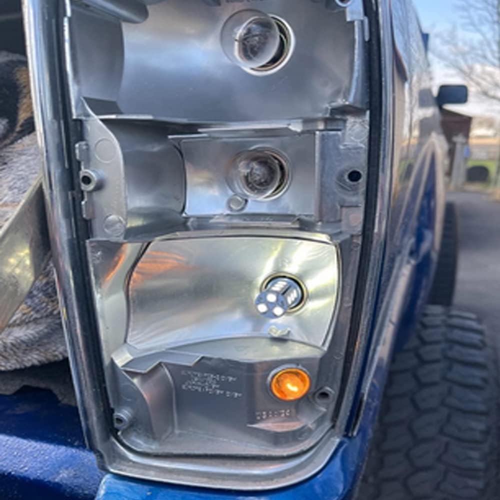 BlyilyB 10-Pack 6500K White 1157 2057 2357 7528 BAY15D LED Bulbs 5050 18-SMD Replacement Lamps For 12V Interior RV Camper Trailer Lighting Back Up