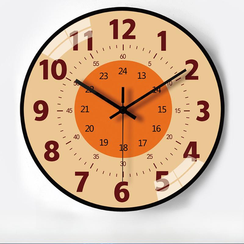 

12-дюймовые 30 см обучающие раннее развитие автоматическая синхронизация радиочасы дом гостиная спальня бесшумные часы настенные