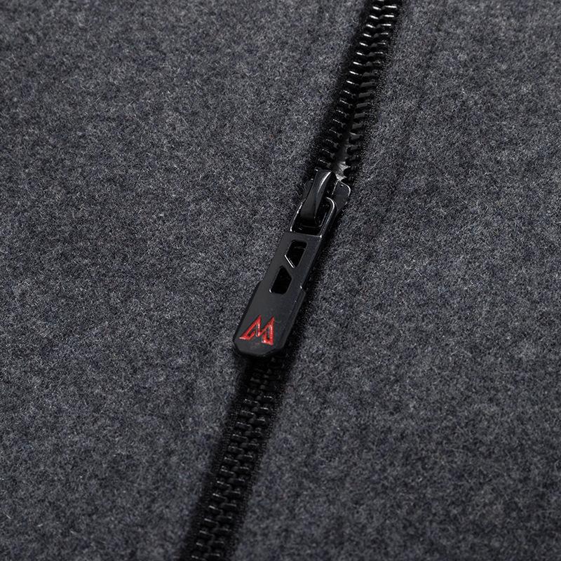 Autumn and Winter Woolen Men's Jacket Middle-aged Men's Woolen Jacket Solid Color Lapel Jacket Casual Business Men's Clothing