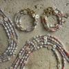 Love Peach Heart Beaded Pendant Necklace Baroque Freshwater Pearl High Color Retention