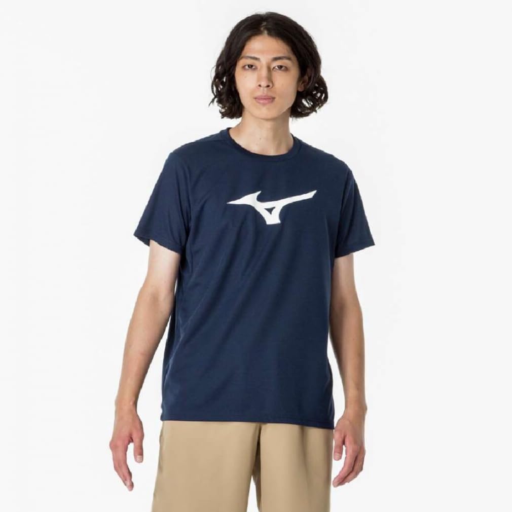 Trainingsshirt Kurzarm mit großem Logo in Limettengrün 32MAA155, Feuchtigkeitsableitend, Schnelltrocknend, Grün, XL,