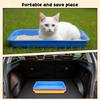 3 Pcs Low Entry Litter Box for Kittens & Bunnies, Waterproof Portable Travel Toilet, Easy to Clean, Red Blue Yellow