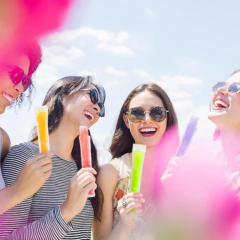 10/20/50 Pcs Disposable Ice Popsicle Bags – Food-Grade Freezer Bags for Liquids, Ice Lolly Mold, and DIY Homemade Popsicles