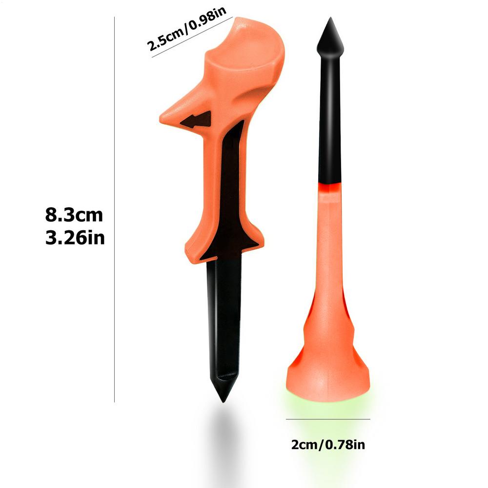 

Golfer Tees 10 Degree Tilt Golf Tees for Golfers Tapered Base Less Friction Accuracy Improver Supplies for Ball Sport Ranges помаранчевий