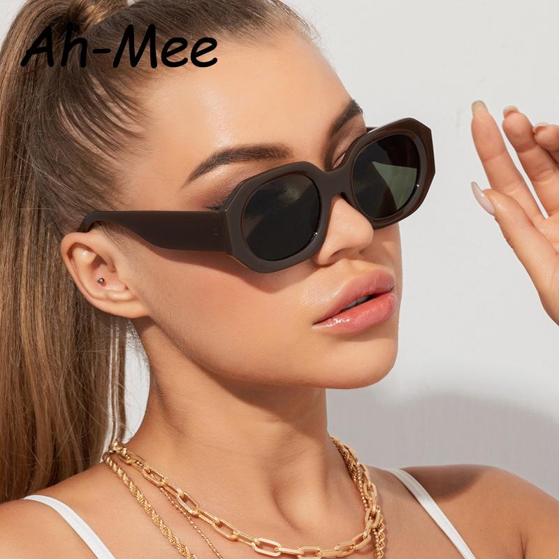 Retro Square Cycling Sunglasses Men Women Vintage UV400 Polygon Frame Fashion Riding Sun Glasses Trending Shades